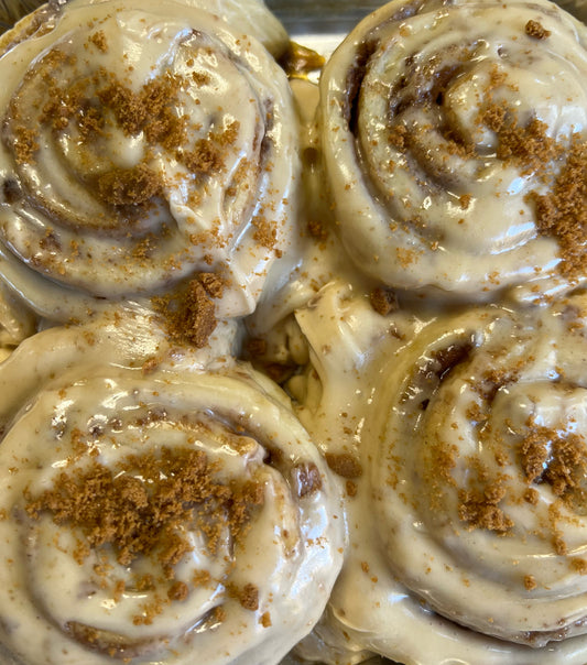 3/20 2pm-8pm PICKUP ONLY Biscoff Cookie Butter Sourdough Cinnamon Rolls